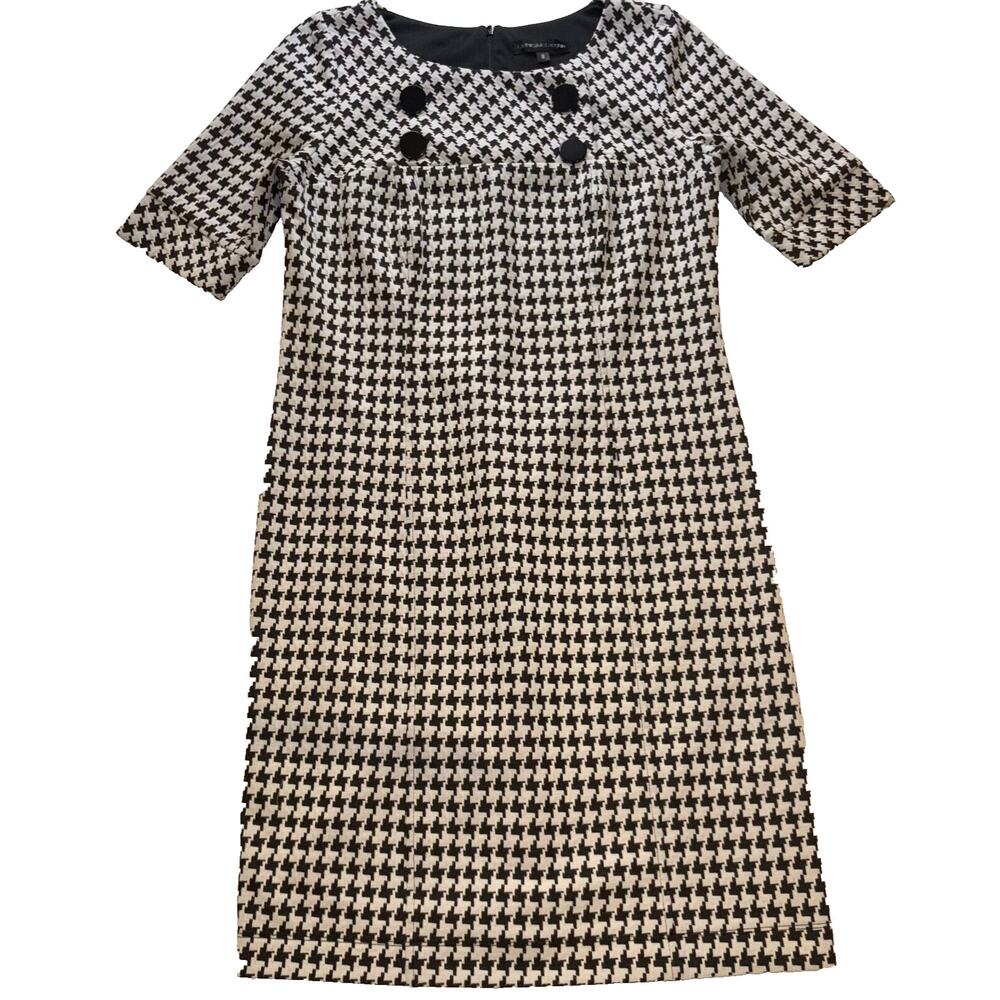 Chris McLaughlin Houndstooth Dress, Size 8 Preppy/barbiecore/abstract/academia